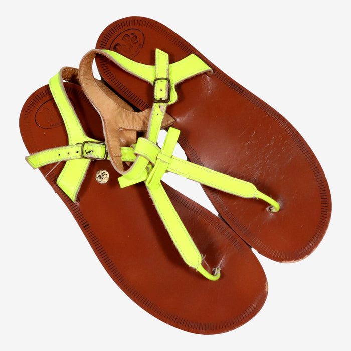 PEPE 35 sandales jaune fluo