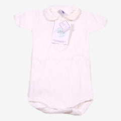 PETIT BATEAU 3 mois Body blanc col