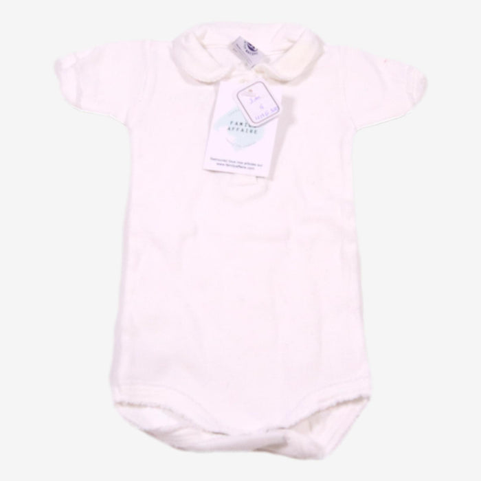 PETIT BATEAU 3 mois Body blanc col