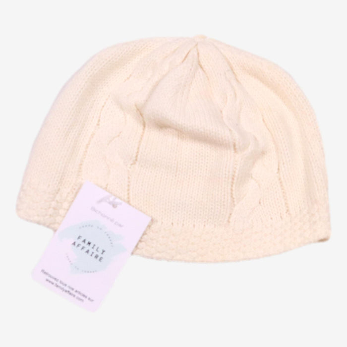 SUCRE D'ORGE 4/8 ans Bonnet maille écrue coton