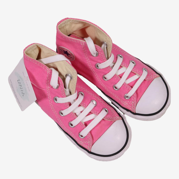 CONVERSE 24 baskets montantes roses