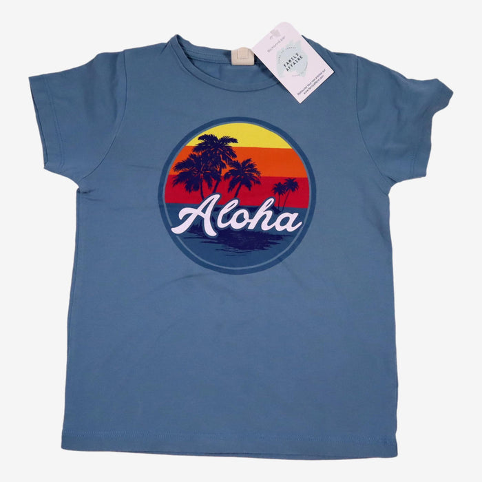 BONTON  6 ans t-shirt bleu aloha