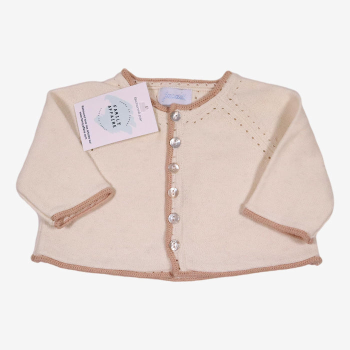 JACADI 3m gilet blanc cassé