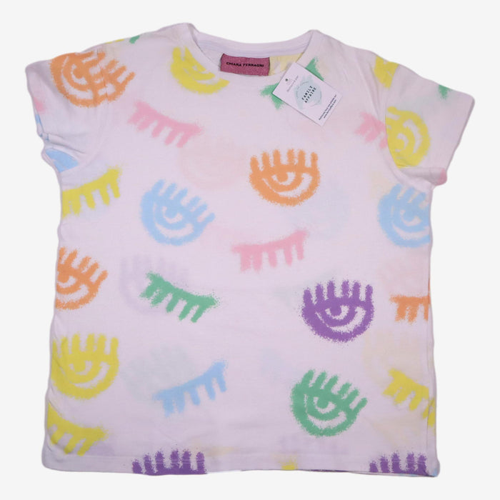 CHIARA FERRAGNI 12 ans Tee-shirt yeux multicolores