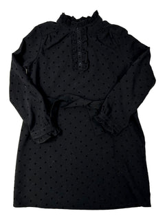 BONPOINT 8 ans Robe noire pois