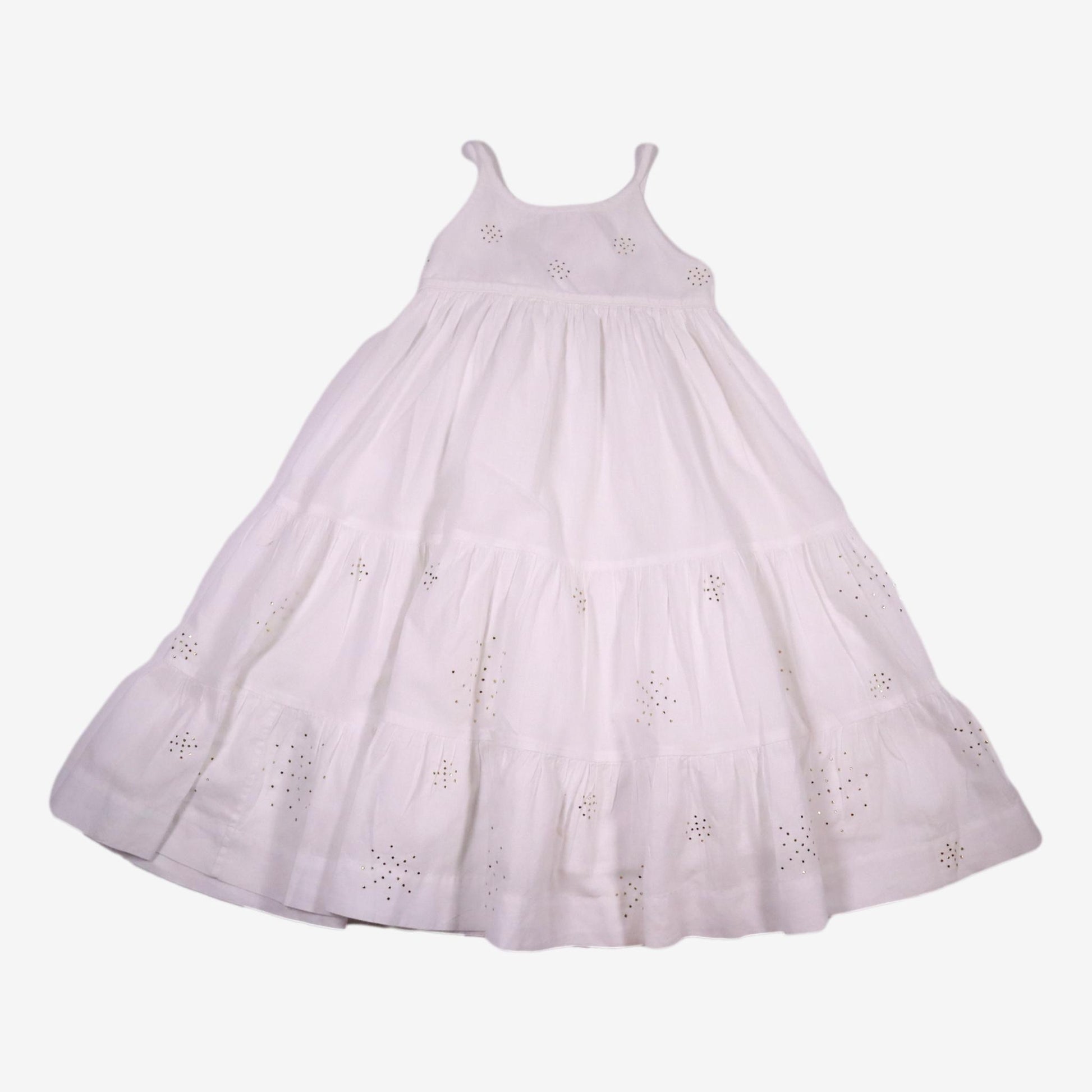 BONPOINT 3 ans Robe blanche à bretelles