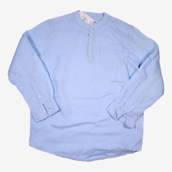 MONOPRIX 10 ans chemise lin bleu ciel