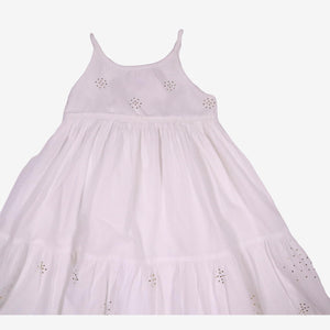 BONPOINT 3 ans Robe blanche à bretelles