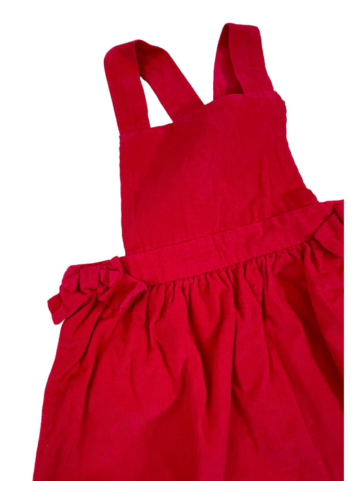 JACADI 3 ans Robe salopette rouge velours