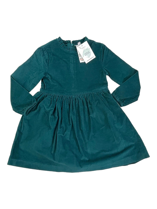 JACADI 4 ans robe en veours vert foret