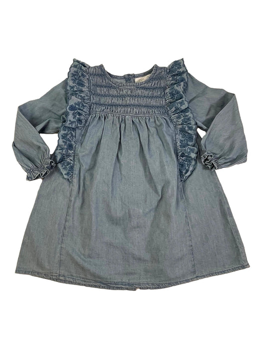 ZARA 4 ans blosue en jean avec smocks