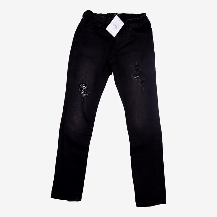 GAP 8 ans Jean anthracite détails paillettes