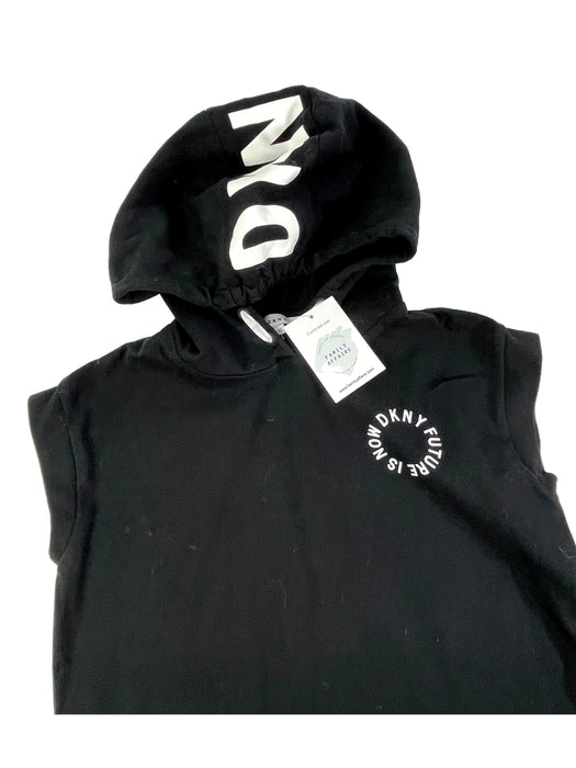 DKNY 10 ans robe noir sweat et capuche