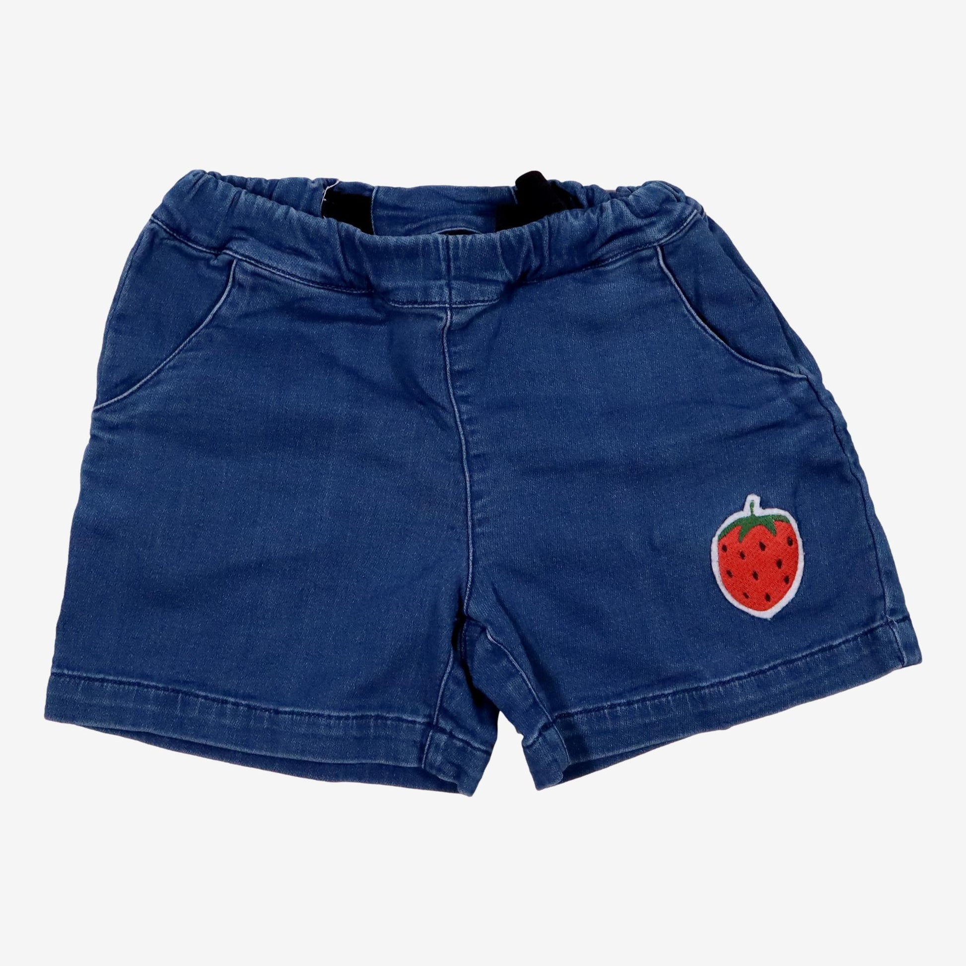 MINI RODINI 5 ans Short en jean bleu fraise