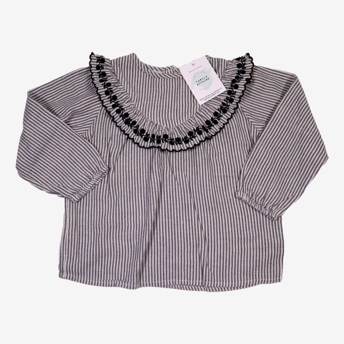 LOUIS LOUISE 4 ans blouse rayures et broderies