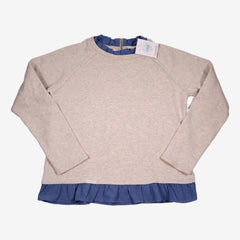 LITTLE MARC JACOB 12 ans sweat gris col blouse