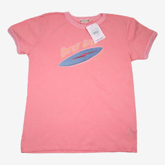 BONPOINT 14 ans tee shirt rose et surf