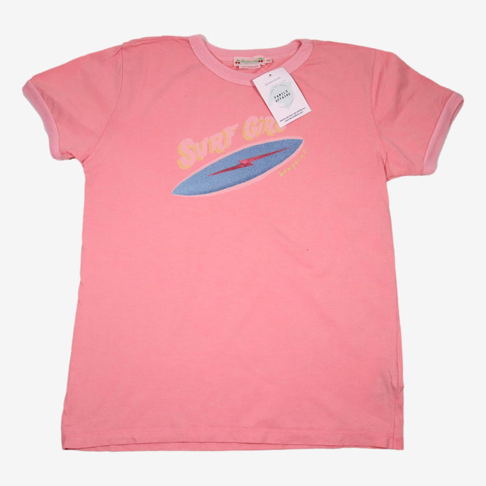 BONPOINT 14 ans tee shirt rose et surf