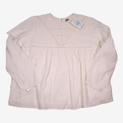 BONTON 12 ans Blouse blanche détails dentelle