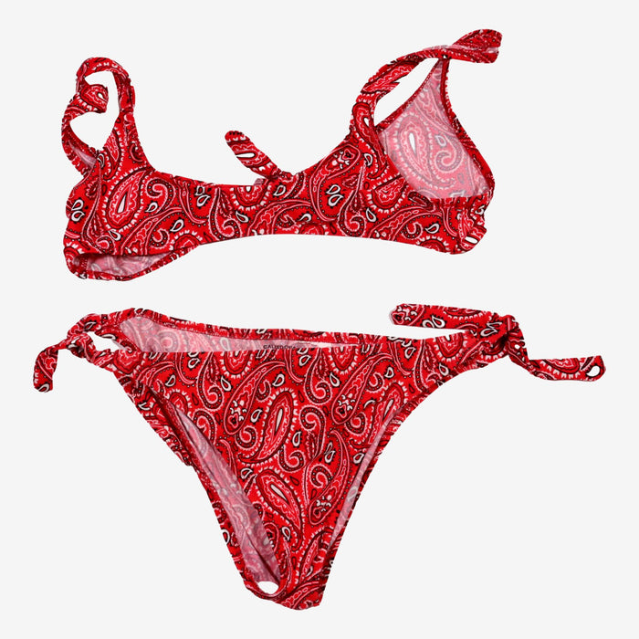 CALZEDONIA 10 ans maillot de bain 2P mandala rouge