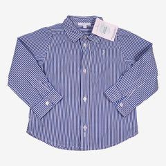 JACADI 3 ans chemise a rayures bleu