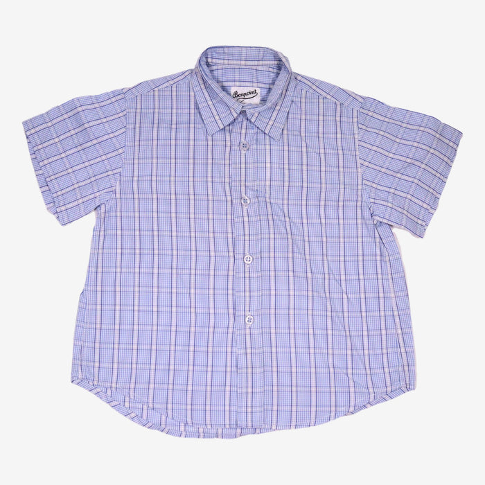 BONPOINT 3 ans chemise a carreaux bleu