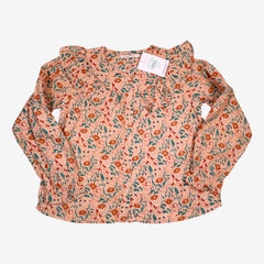 MONOPRIX 8 ans blouse rose a fleurs