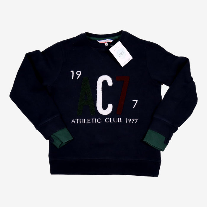 CYRILLUS 8 ans Sweat marine athletic club