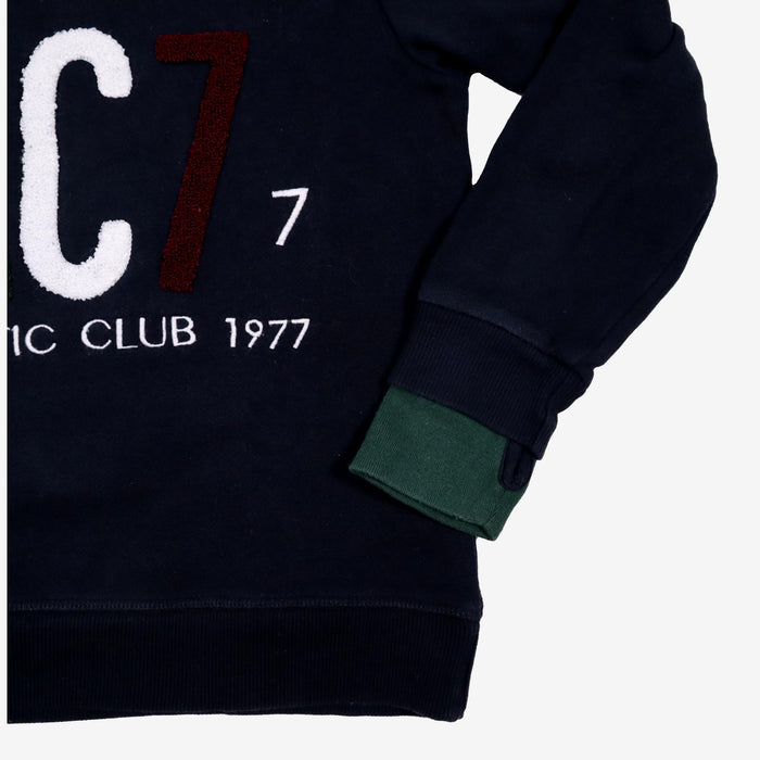 CYRILLUS 8 ans Sweat marine athletic club