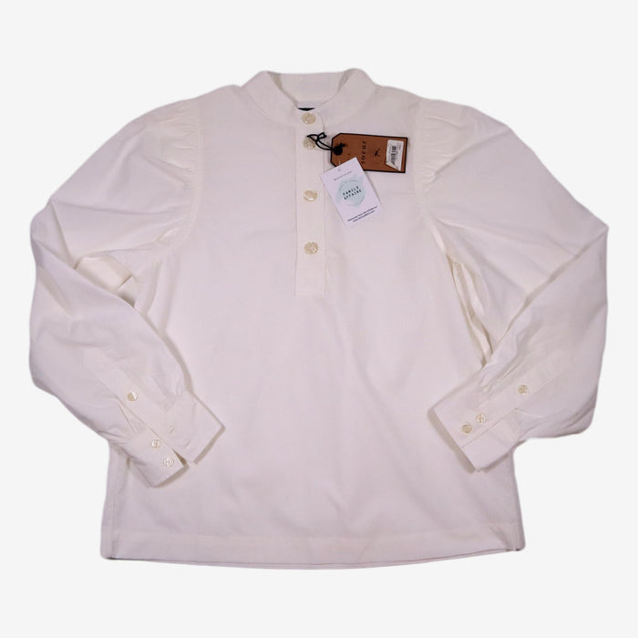 SOEUR 14 ans Blouse blanche col officier