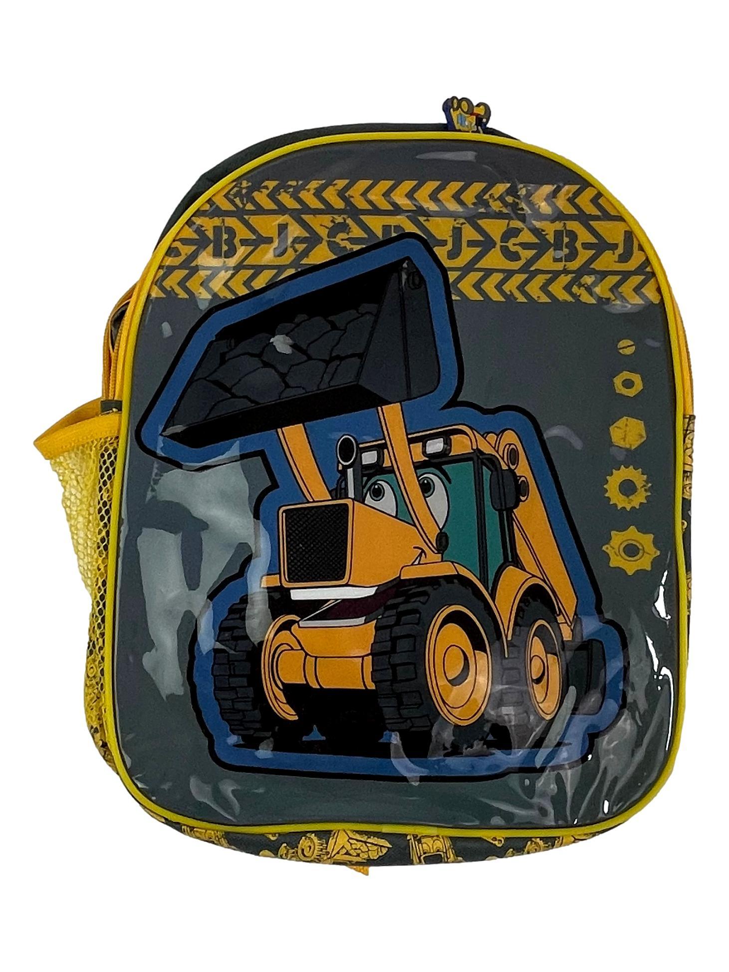 Sac a dos dessin tracteur pelle jaune