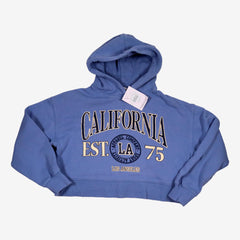 ZARA 10 ans sweat crop bleu california