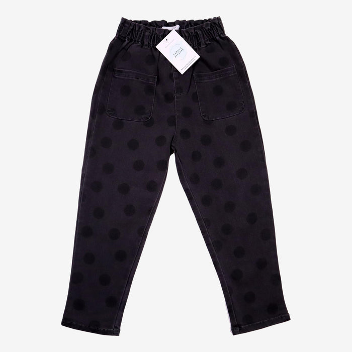 ZARA 4 ans pantalon noir à pois coton