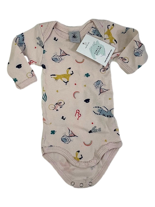 PETIT BATEAU 3 mois body rose avec motif