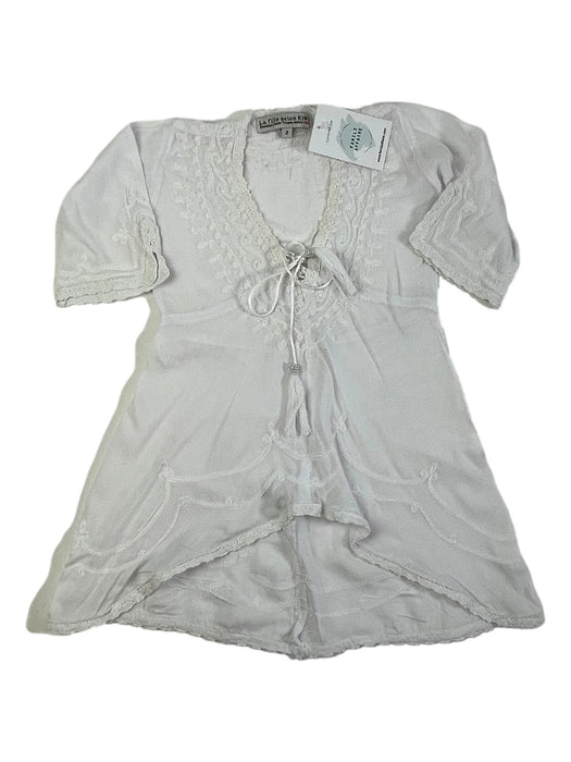 KIWI 2 ans Tunique robe blanche de plage