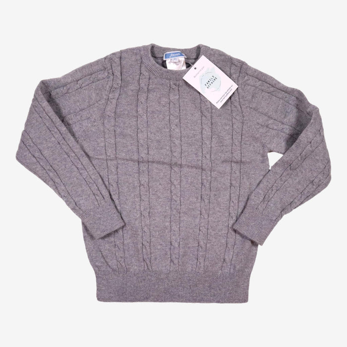 JACADI 4 ans pull tressé gris clair