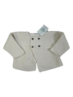 BOUTCHOU 12 mois gilet crème maille point mousse