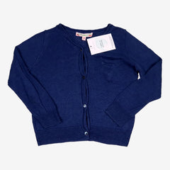 BONPOINT 4 ans gilet en lin bleu