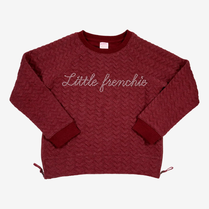 LITTLE KARL MARK JOHN 8 ans sweat bordeaux little frenchie