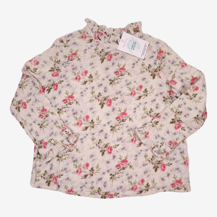 BOINPOINT 4 ans blouse blanche imprimé fleuri