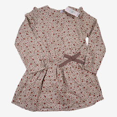 TARTINE ET CHOCOLAT 5 ans robe taupe à motifs