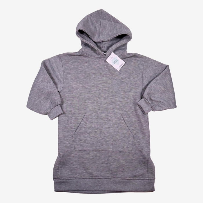 Zara 7 ans Robe sweat grise à capuche