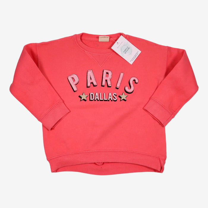 ZARA 4 ans sweat orange PARIS DALLAS