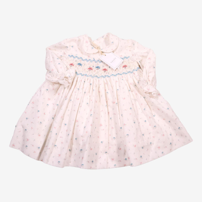 AMAIA outlet 6m et 4 ans robe velours fleurs