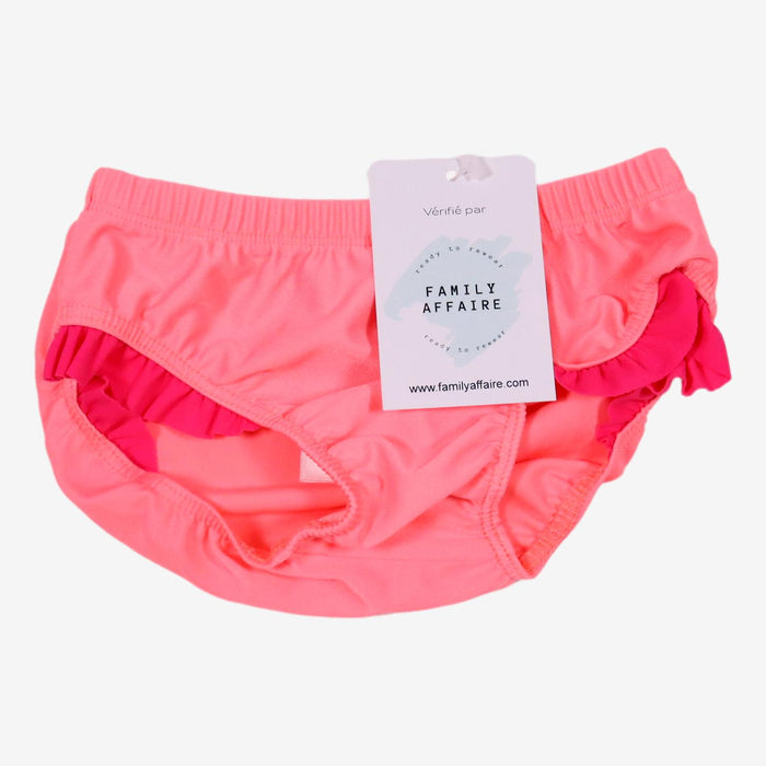 PETIT BATEAU 6 mois Maillot de bain bas rose fluo volants