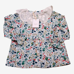 AMAIA outlet 3 et 4 ans  blouse christmas berry