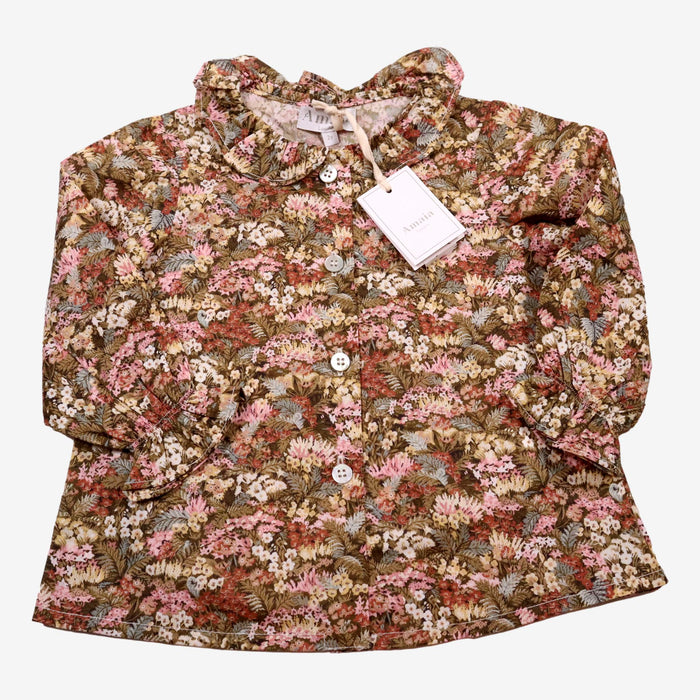 AMAIA outlet 2 ans blouse liberty evelyn motif vert