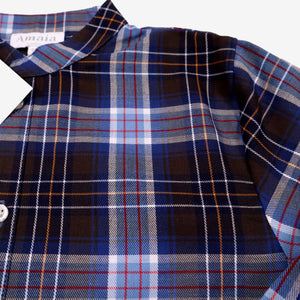 AMAIA outlet 5 et 6 ans chemise blue tartan