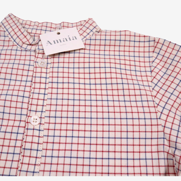 AMAIA outlet 8 ans chemise red blue check