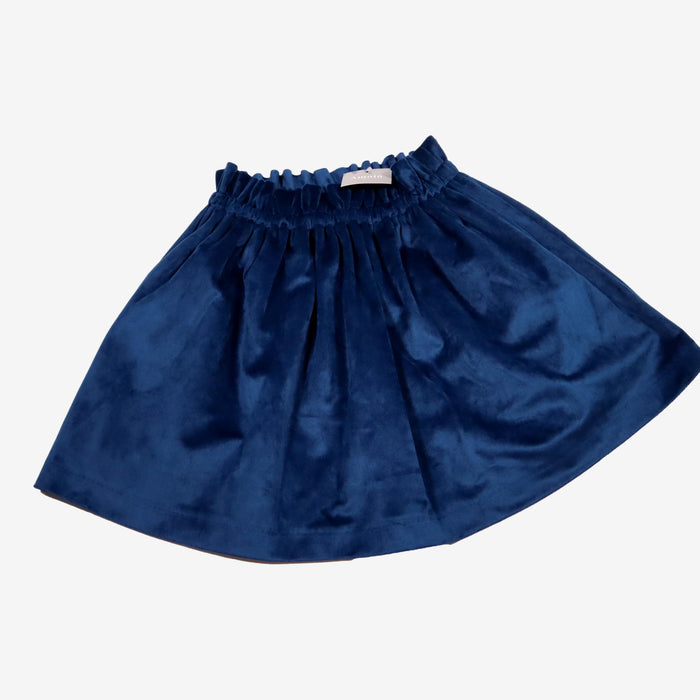 AMAIA outlet 10 ans jupe velours bleu nuit